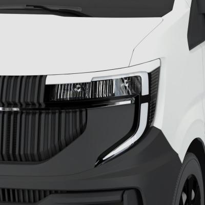 Artikelbild des Artikels “Scheinwerferblenden Böser Blick, weiß glänzend für Renault Master, Bj. 2019/09 - 2023 weiß glänzend für Renault Master“